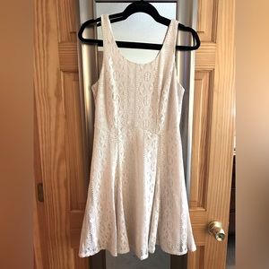 Cream lace dress